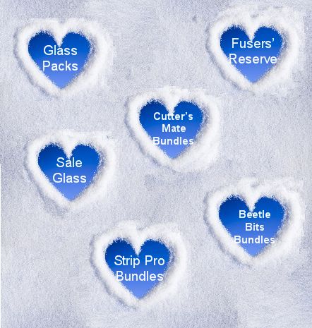 snow hearts