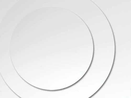 white circle glass