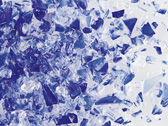 uroboros blue/clear frit