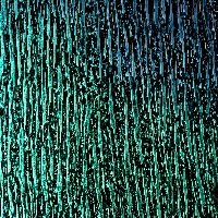 van gogh rain turquoise sparkle glass