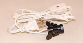 White Fan Lamp Cord