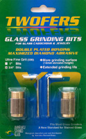 2sets 1" Aanraku Twofers 2 bit 100/120 Regular Grit Stained Glass Grinder Bits 