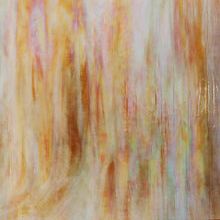 amber iridescent wispy opal glass